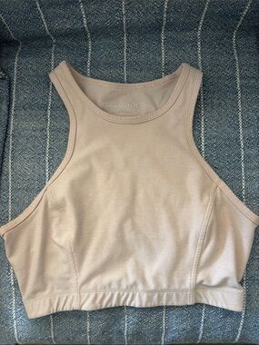 Outdoor Voices Blush High-Neck Sports Bra
